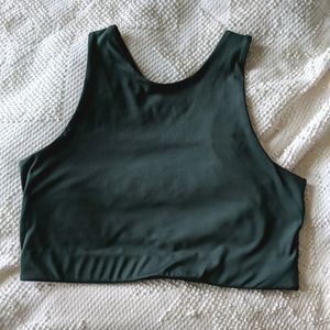 Girlfriend Collective Dylan bra in MOSS XL